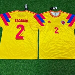 Camiseta Retro Selección Colombia 1994 - Andrés Escobar #2(Edición Especial)