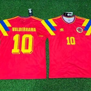 Camiseta Retro Selección Colombia 1994 - Valderrama #10 (Edición Especial)