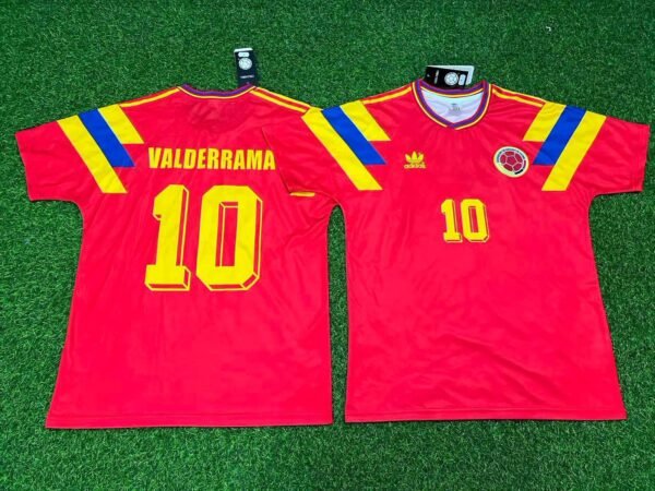 2026/05/1190743.jpg Camiseta Retro Selección Colombia 1994 - Valderrama #10 (Edición Especial)