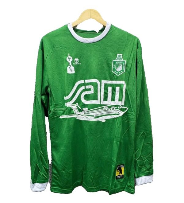 🇳🇬Camiseta Atlético Nacional Edición Especial Conmemorativa – Andrés Escobar "El Caballero del Fútbol" (Manga Larga verde)